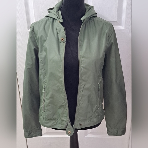 Hurley Olive Green Hooded Windbreaker   Size L - Picture 9 of 12